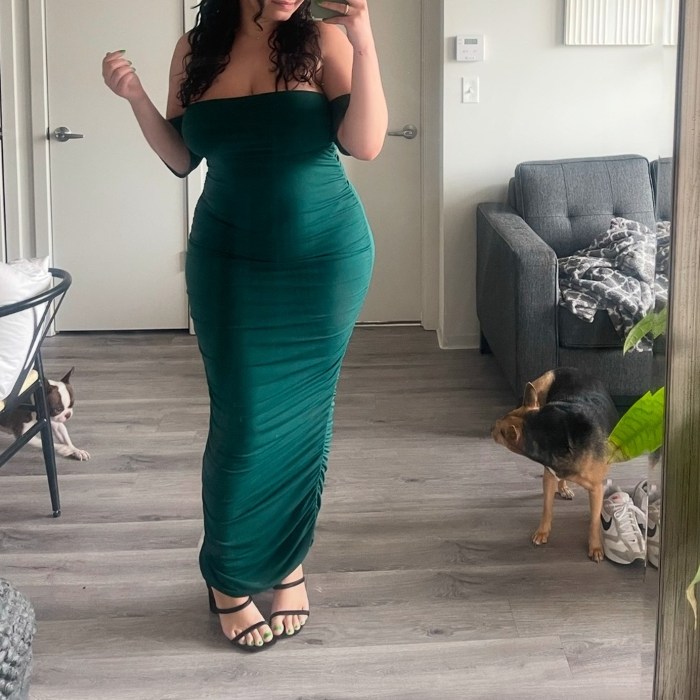 Emerald Body Con Dress